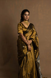 Muharat I Handloom gold tissue banarasi saree