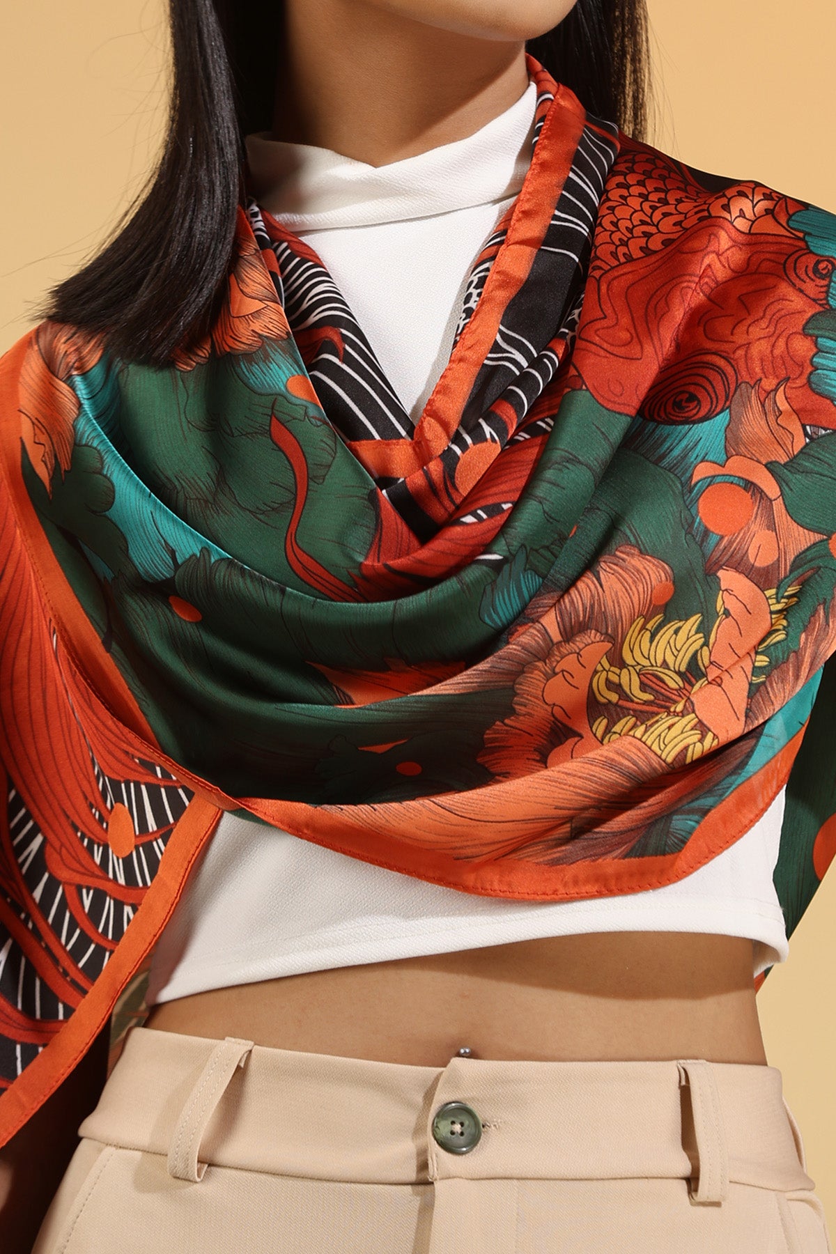 Espen Silk Square Scarf