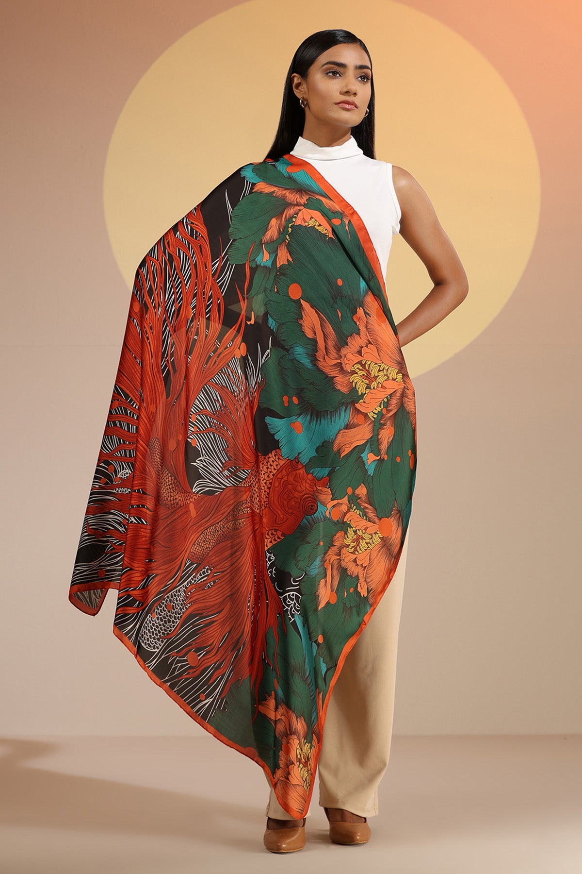 Espen Silk Square Scarf